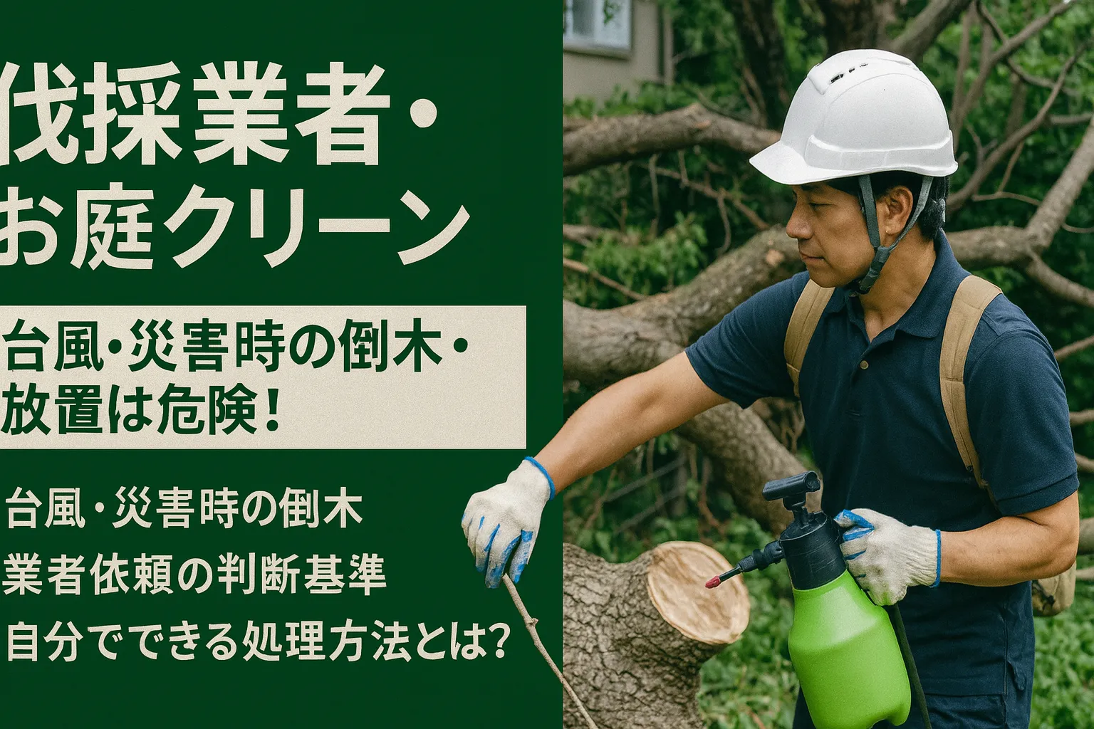 台風倒木