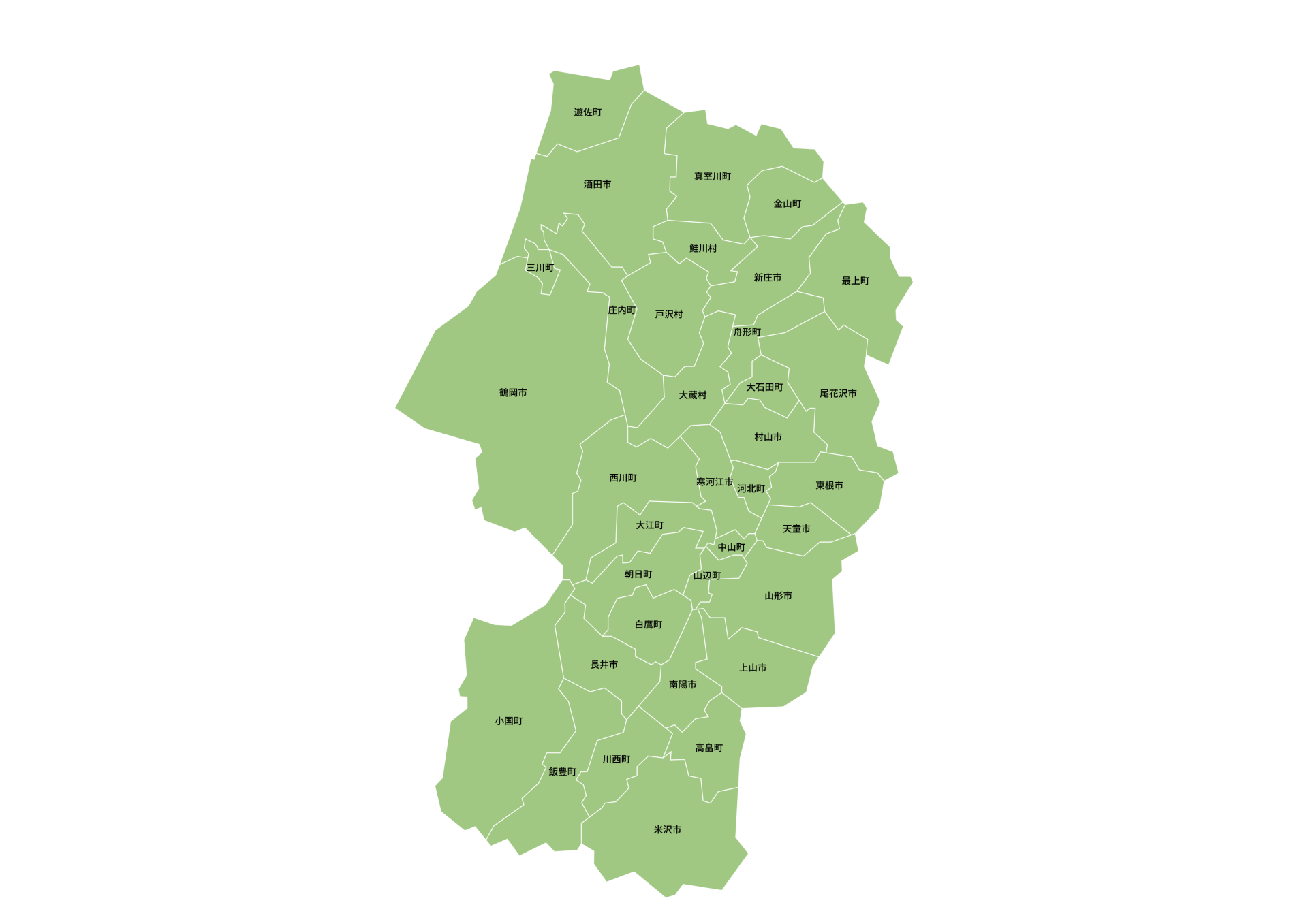 山形県マップ